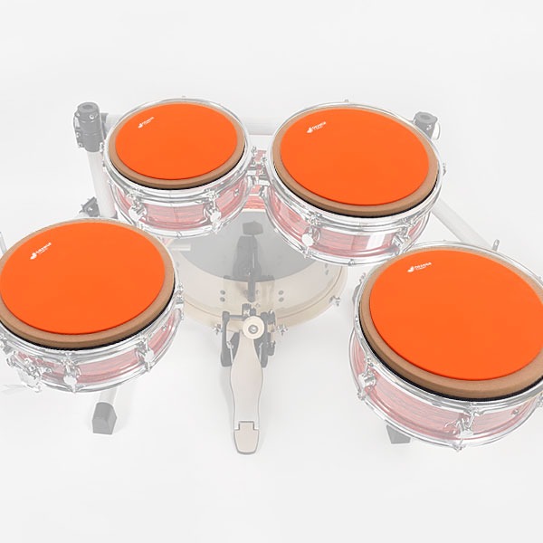 드럼위에 올릴 수 있는 원형패드 VONGOTT Orange Circle Pad 원형 오렌지패드 실리콘 연습패드 031458